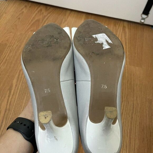 JEFFREY CAMPBELL IBIZA SITUATION Grey BOW HEELS - Picture 9 of 10